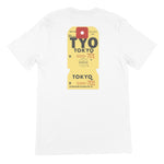 Pan Am® Tokyo Luggage Tag Unisex Short Sleeve T-Shirt