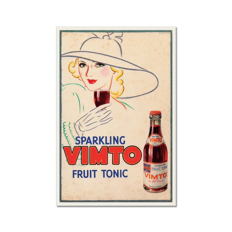 Vimto® Woman Broad Hat Late 1930s Fine Art Print