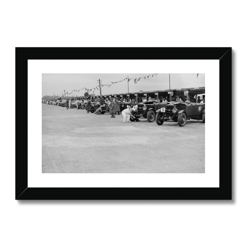 Studebaker® JCC Double Twelve Race, Brooklands, Surrey, 1929 Framed & Mounted Print