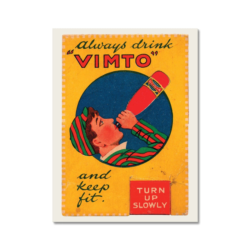 Vimto® Postcard Guzzling Boy mid-1920s Fine Art Print