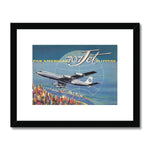 Pan Am® 707 Jet Framed & Mounted Print