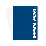 Pan Am® Stylized Wordmark Mid 1950s-1960s Greeting Card
