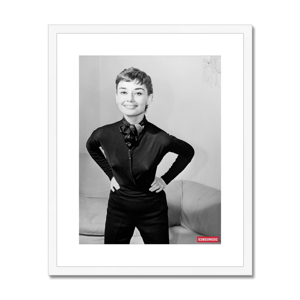 Iconospheric Audrey Hepburn Framed & Mounted Print