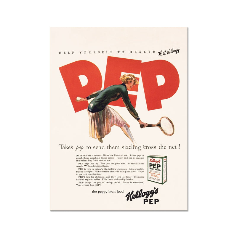 Kellogg's™ Pep Tennis Retro Box Fine Art Print