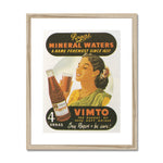 Vimto® The Rarest of Soft Drinks India 1954 Framed & Mounted Print