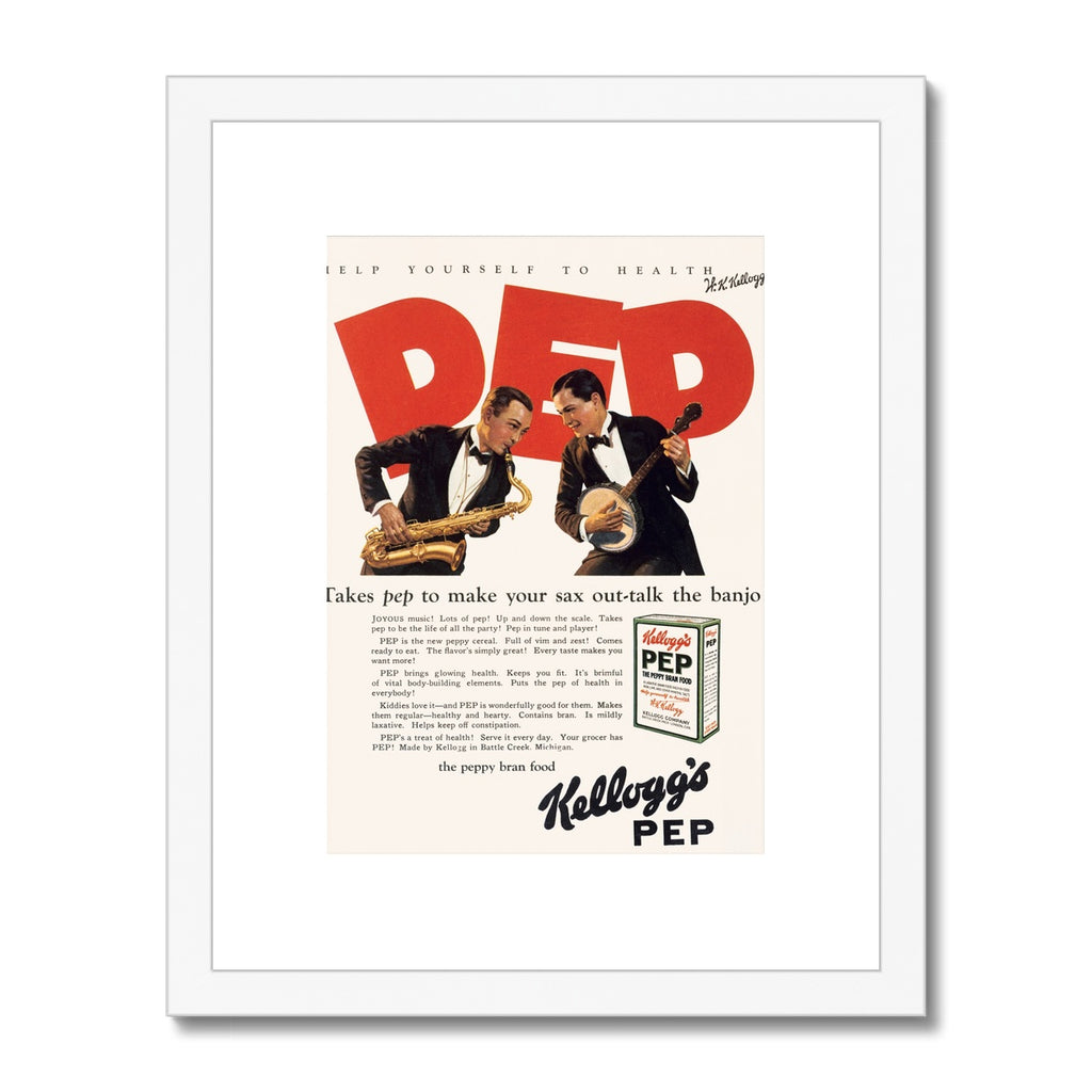 Kellogg's™ Pep Jazz Retro Box Framed & Mounted Print