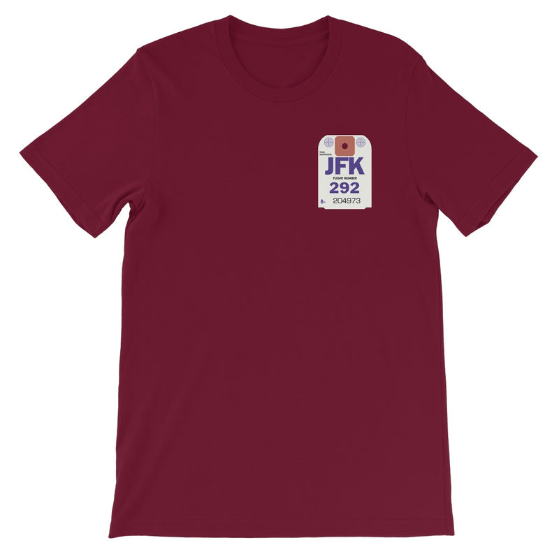 Pan Am® JFK Luggage Tag Unisex Short Sleeve T-Shirt