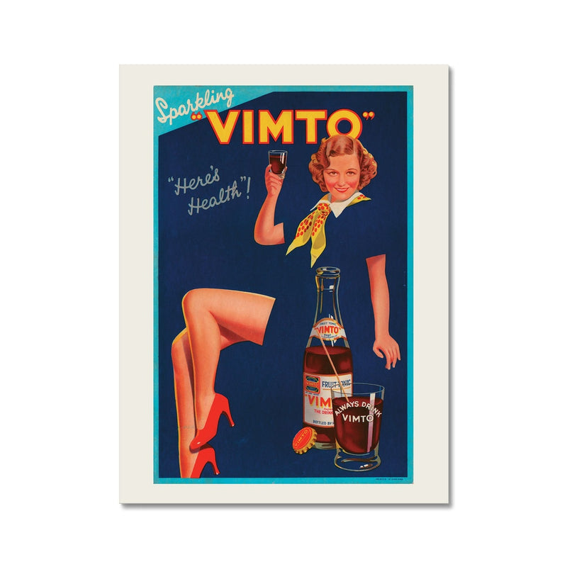 Vimto® Blue Girl early 1930s Fine Art Print