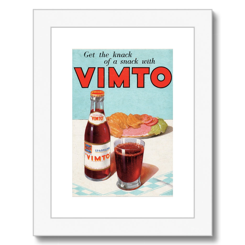 Vimto® Knack of a Snack 1950s Framed & Mounted Print