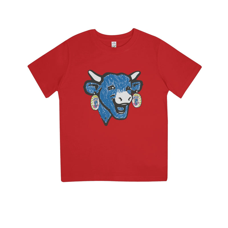 TLC Vache Enfant  Bleu Kids 100% Organic T-Shirt