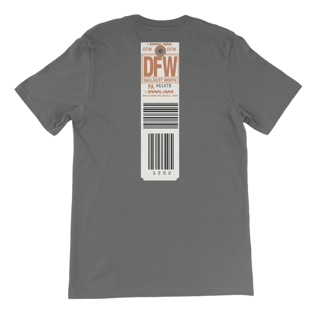 Pan Am® DFW Luggage Tag Unisex Short Sleeve T-Shirt